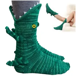 skarpety-skarpetki-cieple-wysokie-3d-krokodyl-prezent-swiateczny-zimowe