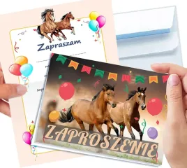 zaproszenie-konie-na-urodziny-dziecka-koperta-gratis