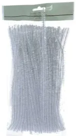 jasnosrebrne-druciki-kreatywne-druty-pluszowe-31cm-100-sztuk-wycior-srebrne