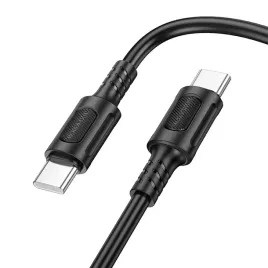 borofone-kabel-bx111-feliz-typ-c-na-typ-c-60w-3a-1-metr-czarny