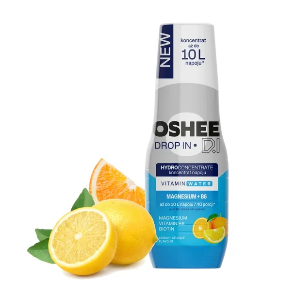 Syrop OSHEE koncentrat do SodaStream magnez + B6 pomarańcza cytryna 500 ml