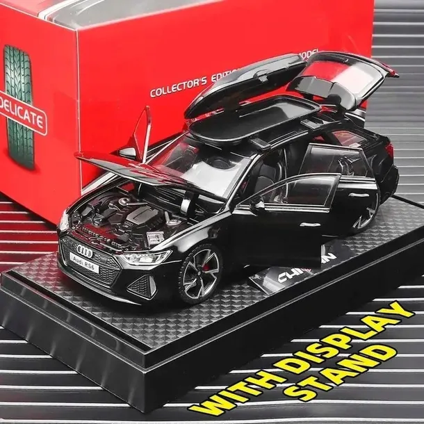 Model Audi RS6 C8 1:32 otwierane drzwi LED dźwięk auto samochód