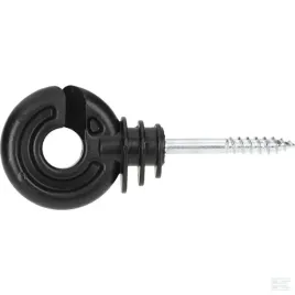 izolator-okragly-kerbl-do-drutu-czarny-1szt