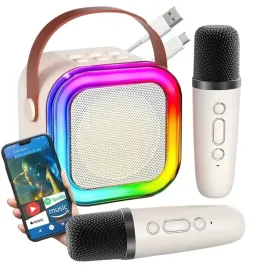 mikrofon-dla-dzieci-karaoke-zestaw-glosnik-bluetooth-bezprzewodowy-2-mikrof