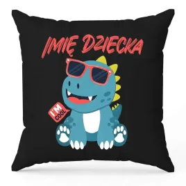 poduszka-40x40-czarna-cool-dinozaur-wlasne-imie-na-prezent-dla-dziecka-wz