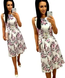 sukienka-w-kwiaty-rozkloszowana-midi-elegancka-z-paskiem-wesele-komunie-xl