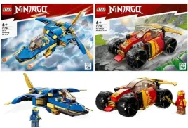 lego-ninjago-71784-odrzutowiec-jay-a-evo-71780-samochod-wyscigowy-kaia-evo