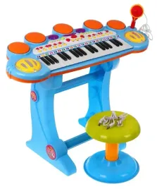 keyboard-dla-dzieci-organy-pianino-z-mikrofonem-stoleczek