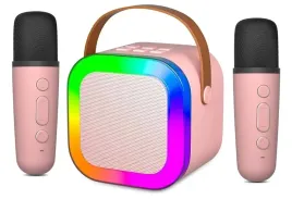 glosnik-przenosny-zestaw-do-karaoke-rgb-bluetooth-2-mikrofony-usb-jack-pink