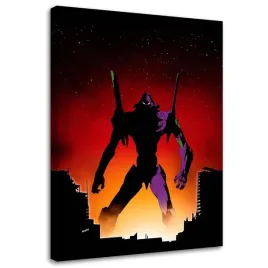 obraz-na-plotnie-robot-w-miescie-ddjvigo-40x60