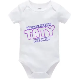 body-dzieciece-najlepszy-tata-na-mikolajki-swieta-pod-choinke-biale-56cm