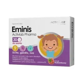 activlab-eminis-tabletki-do-ssania-smak-truskawkowy-na-gardlo-30-tabletek