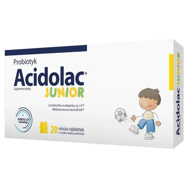 acidolac-junior-misio-tabletki-biala-czekolada-stan-nowy-stan-opakowania-oryginalne