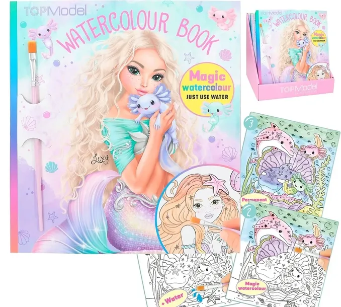top-model-kolorowanka-wodna-mermaid-stan-nowy-plec-dziewczynki