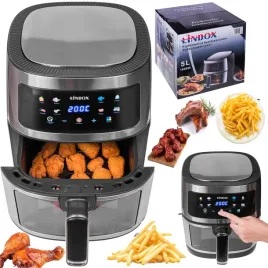 frytkownica-beztluszczowa-air-fryer-linbox-inox-czarna-polskie-menu