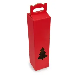 pudelko-ozdobne-na-butelke-czerwone-83x83x320mm-kaszerowane-z-oknem-choinka