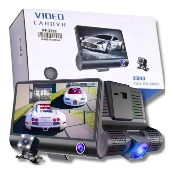 WIDEOREJESTRATOR Z KAMERĄ COFANIA HD TRZY KAMERY FULL HD WIDEO REJESTRATOR