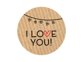 naklejki-okragle-kraft-fi35mm-i-love-you-200szt