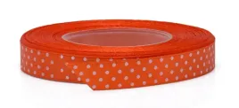 wstazka-satynowa-tasiemka-pomarancz-kropki-12mm22m