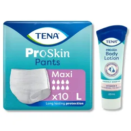 tena-pants-maxi-majtki-chlonne-l-wciagane-10szt-lotion-lagodzacy-ciala-20ml