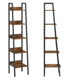 regal-metalowy-ciemny-braz-na-ksiazki-drabinka-170x33x30-cm-rustykalny-loft