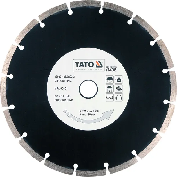 tarcza-diamentowa-segment-hs-230mm-zastosowanie-beton