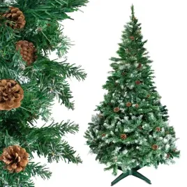 choinka-sztuczna-220-cm-swiateczna-swierk-kaukaski-stojak-gesta-zielona