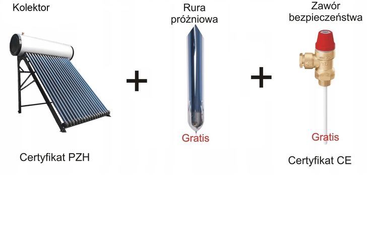 Kolektor Słoneczny Ciśnieniowy Ze Zbiornikiem 200l Erlipl