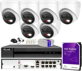 monitoring-ip-6-kamer-zewnetrznych-8mpx-4k-hybrid-light-hilook-by-hikvision