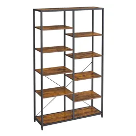 regal-brazowy-rustykalny-metalowa-rama-10-polek-solidny-170x100x30-stabilny