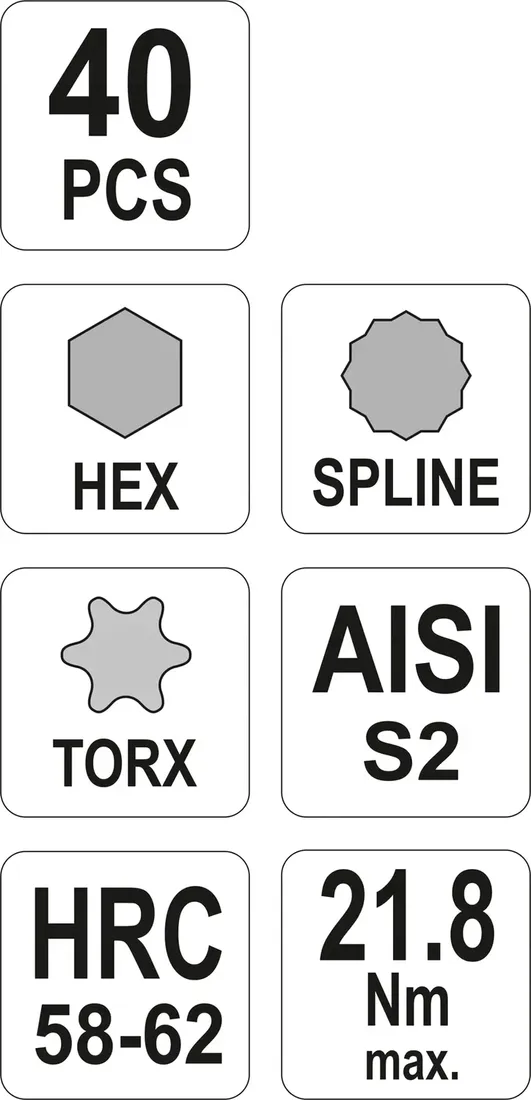 kpl-kluczy-specj-hex-torxspline-40cz-stan-nowy