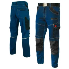spodnie-robocze-jeans-stretch-jeansowe-slimowane-odblask-bhp-elastyczne-3xl