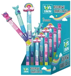 zakreslacz-5w1-mazak-marker-pisak-stnux-mix-syrenka-jednorozec-tecza