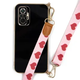 etui-do-xiaomi-redmi-note-10-pro-obudowa-joless-czarny-smycz-rozowa-serce