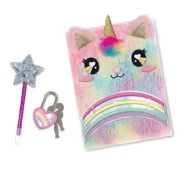 hot-focus-pamietnik-futrzany-z-dlugopisem-jednorozec