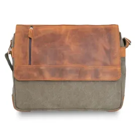 torba-meska-vintage-skorzana-brazowa-plotno-zielone-i-skora-belveder-bv17c