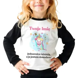 pizamka-czarna-dlugi-rekaw-spodnie-jenorozce-istnieja-imie-wzory-128-cm