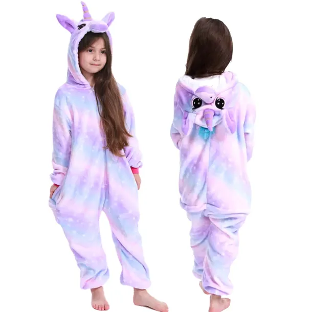 ONESIE DLA DZIECI PIŻAMA KIGURUMI KOSTIUM PRZEBRANIE JEDNOROŻEC 115-125CM