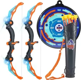 luk-strzaly-tarcza-kolczan-zestaw-skladany-swiatla-led-dzwiek