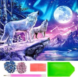 haft-diamentowy-wilki-ksiezyc-wilk-diamond-paiting-mozaika-zestaw-30x40cm