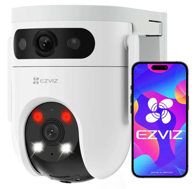 KAMERA WIFI OBROTOWA 8MP DUAL LENS EZVIZ MIKROFON GŁOŚNIK FULL KOLOR C90