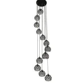 lampa-wiszaca-antresola-czarna-azurowa-kule-12-kloszy-200cm-darmat-light