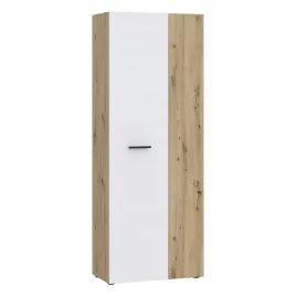 wysoka-szafa-do-przedpokoju-z-polkami-70cm-waska-szafka-na-buty-biala-dab