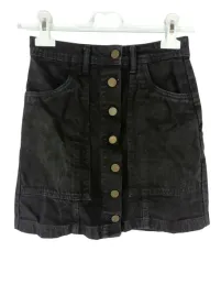 spodnica-jeans-czarna-stradivarius-rozmiar-32