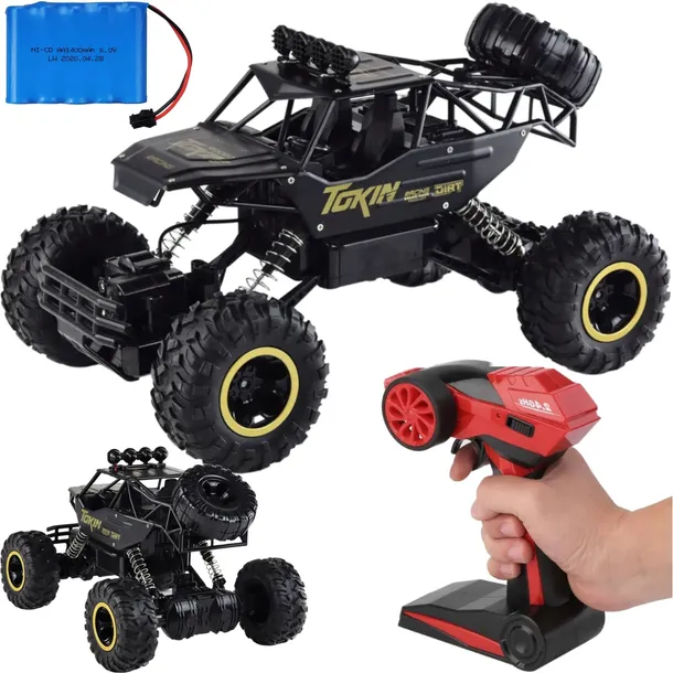 ZDALNIE STEROWANE AUTO TERENOWE GIGANTYCZNY METALOWY MODEL RC 1:12 + PILOT