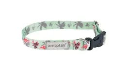 amiplay-obroza-regulowana-behappy-xl-flamingo