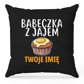 poduszka-czarna-ozdobna-40cmx40cm-babeczka-z-jajem-imie-na-prezent-wzory