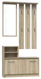 garderoba-vera-wieszak-lustro-szafka-na-buty-dab-sonoma