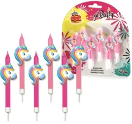 swieczki-urodzinowe-jednorozce-rozowe-unicorn