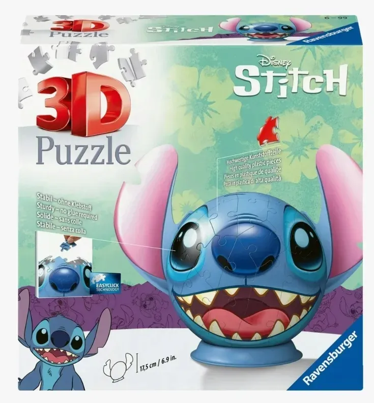 puzzle-3d-kula-disney-stitch-ravensburger-stan-nowy